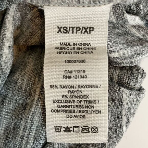 Garage Maxi Skirt in Heather Gray with Side Slits Size Extra Small. - Picture 6 of 7